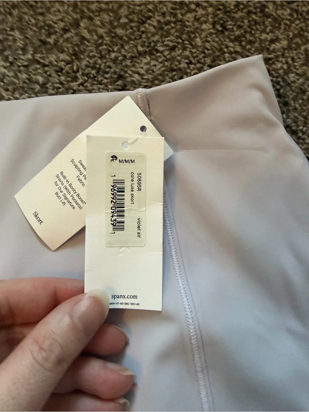 SPANX Light Pink Mini Skirt - Smooth A-Line